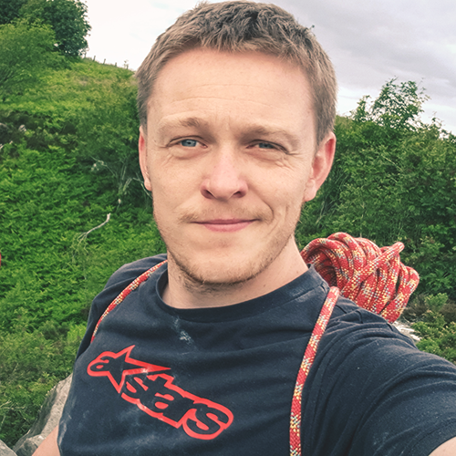 Jayson Keable Climbing Kyloe Northumberland